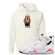 White Infrared 7s Hoodie | Sweater Bear, White