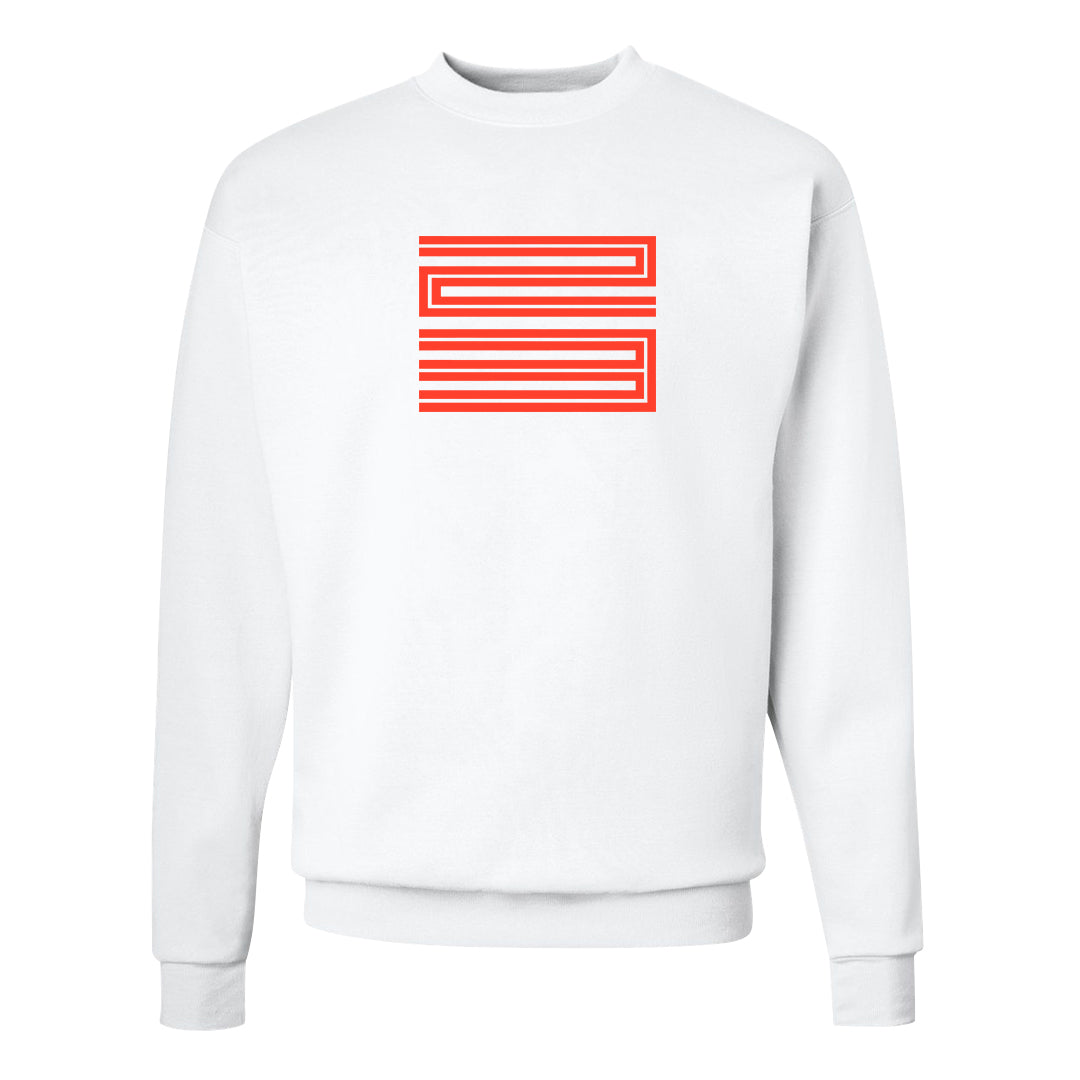 White Infrared 7s Crewneck Sweatshirt | Double Line 23, White