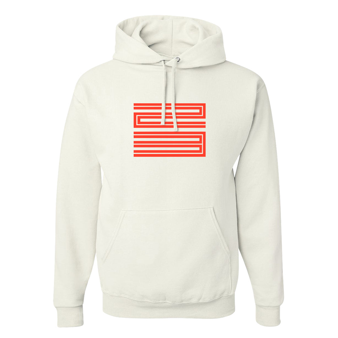 White Infrared 7s Hoodie | Double Line 23, White