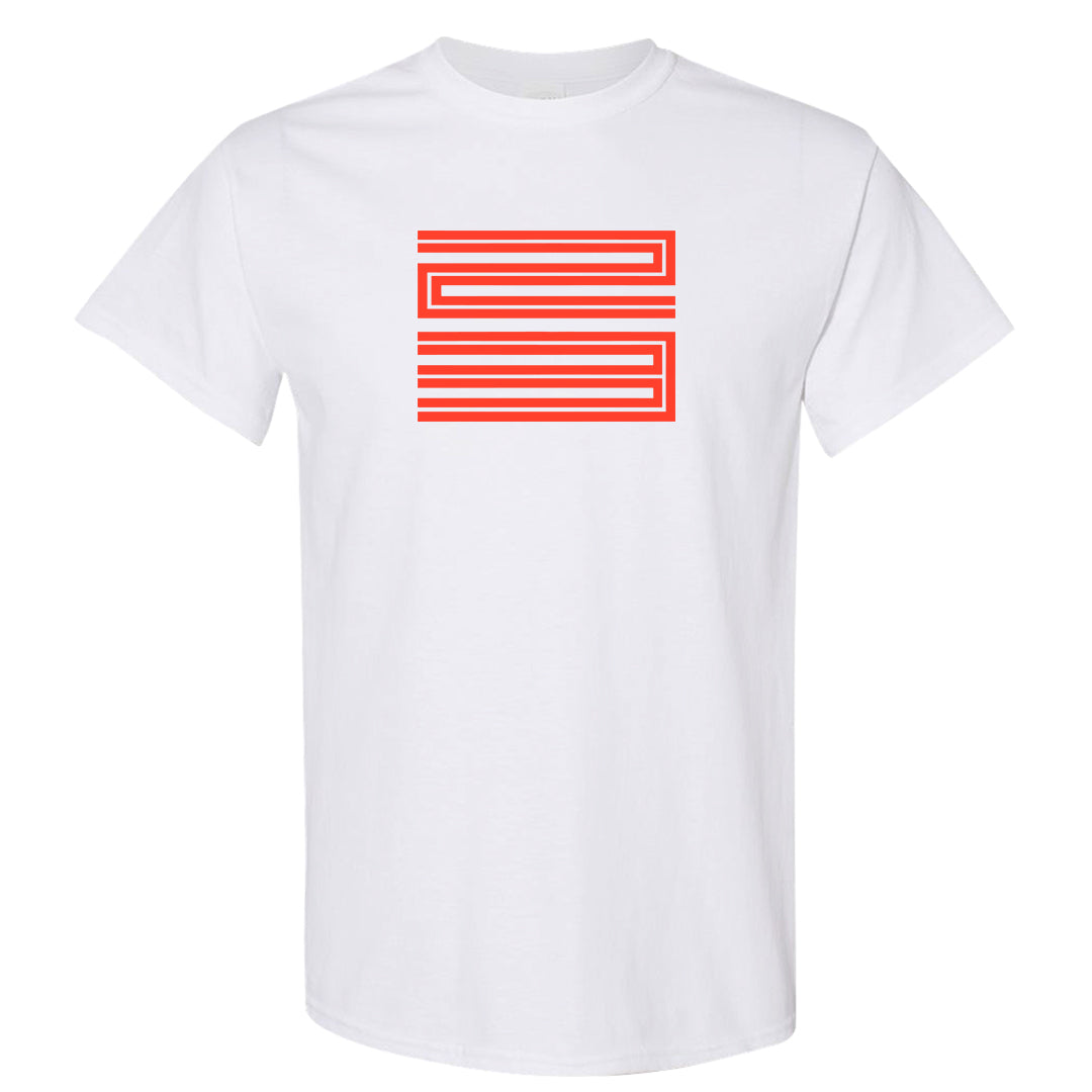 White Infrared 7s T Shirt | Double Line 23, White