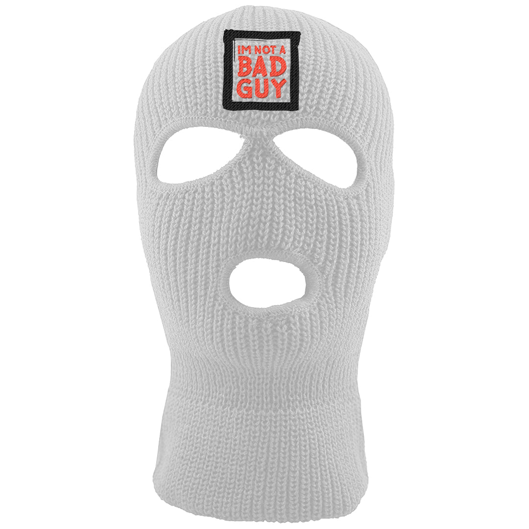 White Infrared 7s Ski Mask | I'm Not A Bad Guy, White