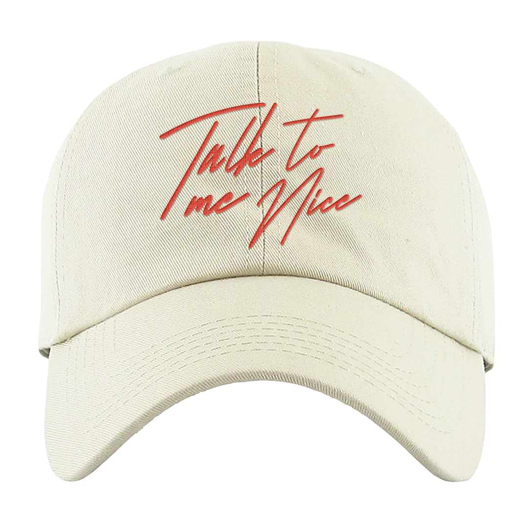White Infrared 7s Dad Hat | Talk To Me Nice, White