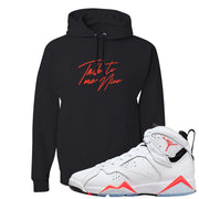 White Infrared 7s Hoodie | Talk To Me Nice, Black