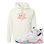 White Infrared 7s Hoodie | Talk To Me Nice, White