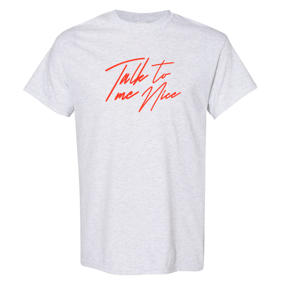 White Infrared 7s T Shirt | Talk To Me Nice, Ash