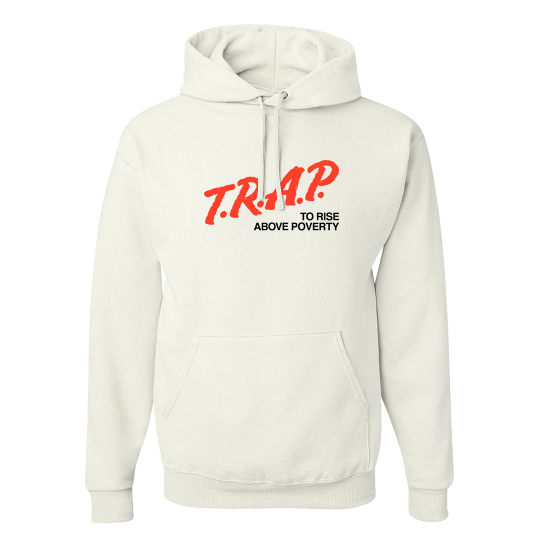 White Infrared 7s Hoodie | Trap To Rise Above Poverty, White