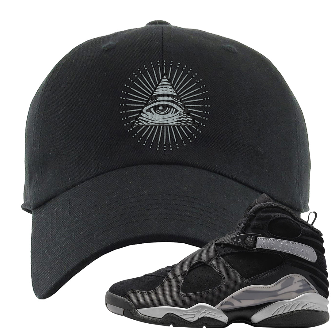 GunSmoke 8s Dad Hat | All Seeing Eye, Black