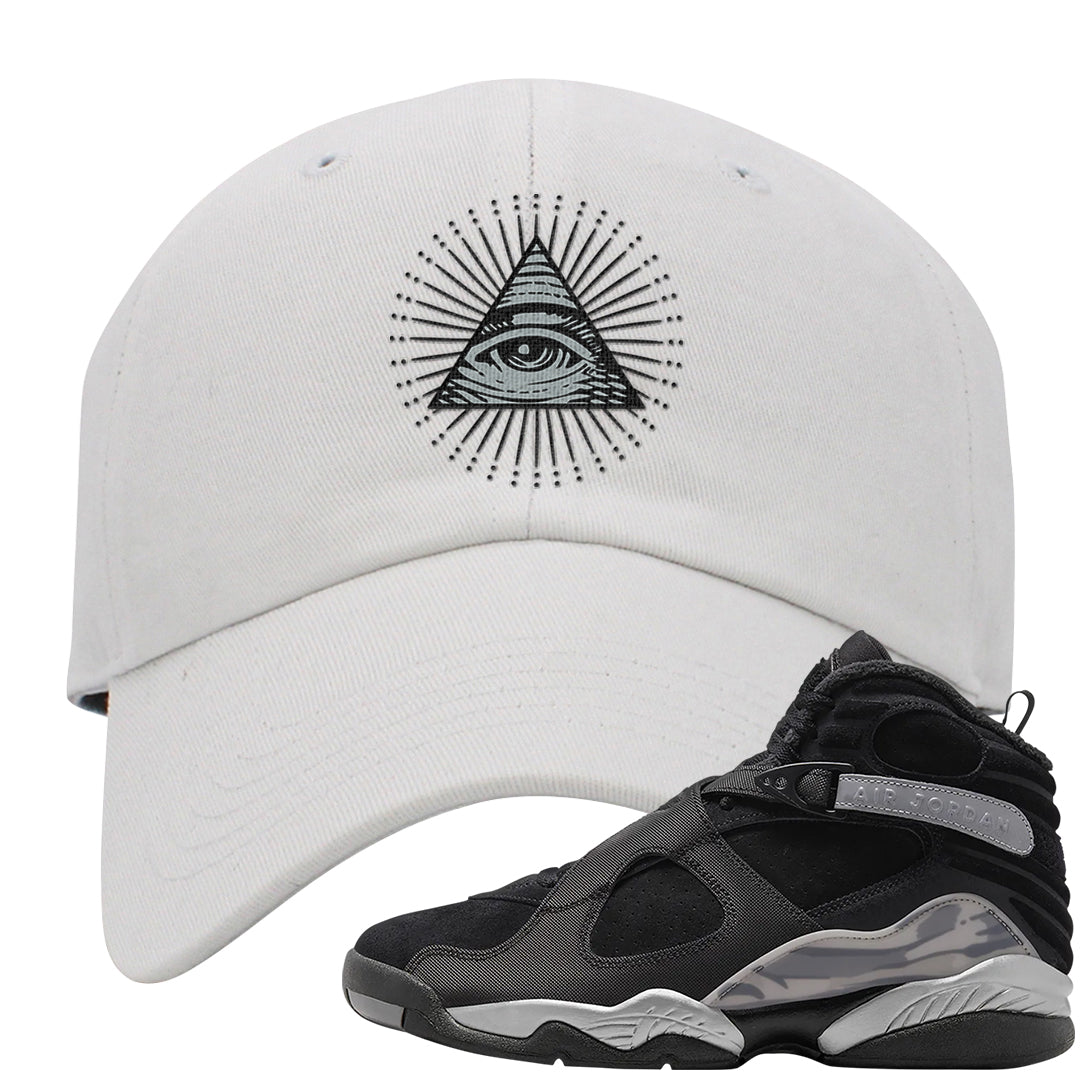 GunSmoke 8s Dad Hat | All Seeing Eye, White