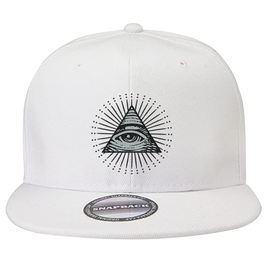 GunSmoke 8s Snapback Hat | All Seeing Eye, White