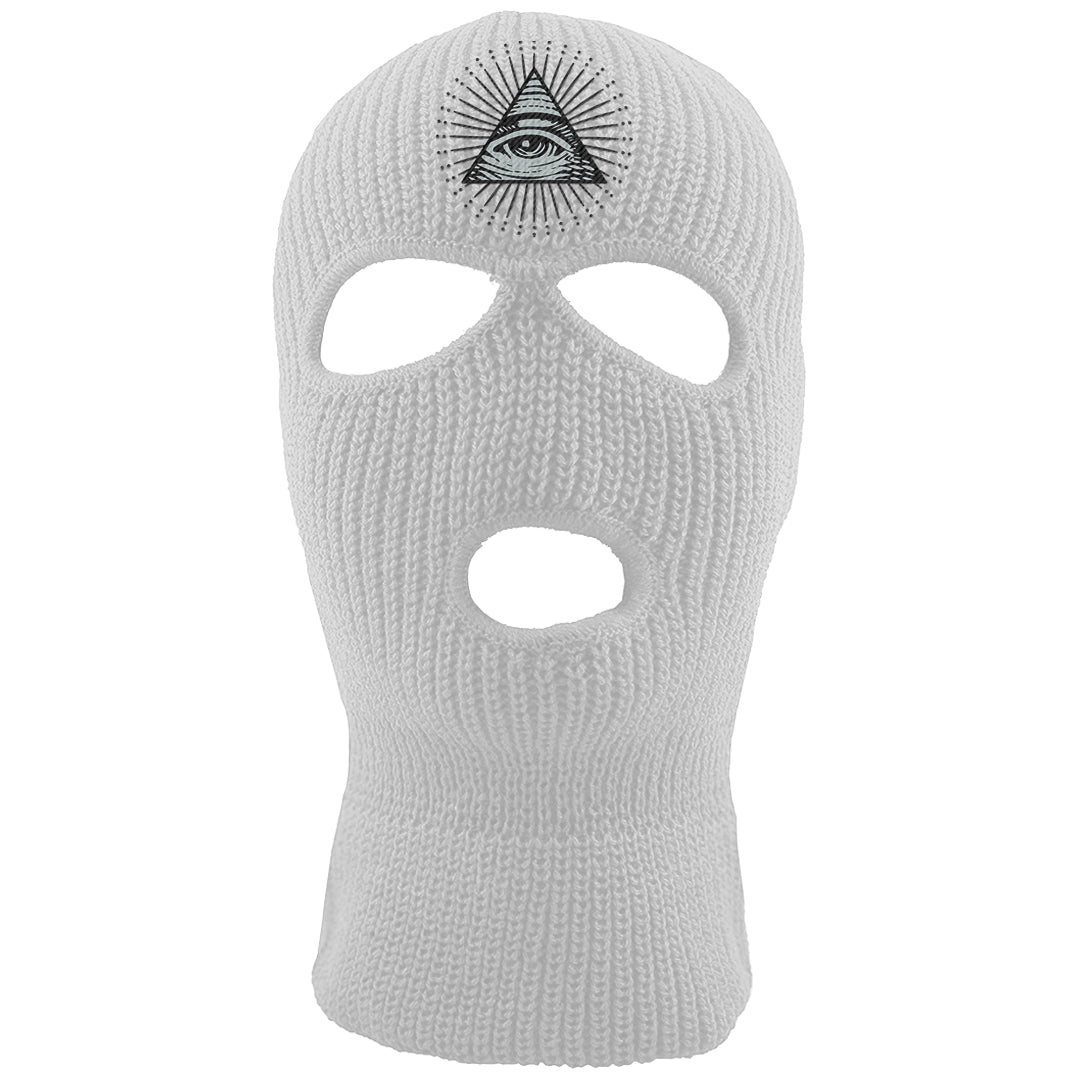 GunSmoke 8s Ski Mask | All Seeing Eye, White