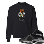 GunSmoke 8s Crewneck Sweatshirt | Sweater Bear, Black
