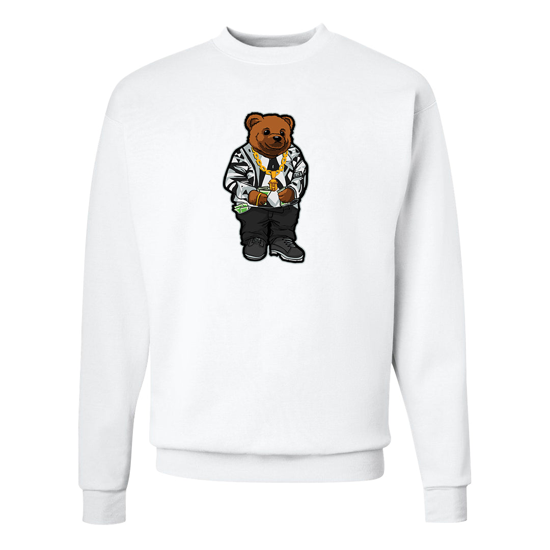 GunSmoke 8s Crewneck Sweatshirt | Sweater Bear, White