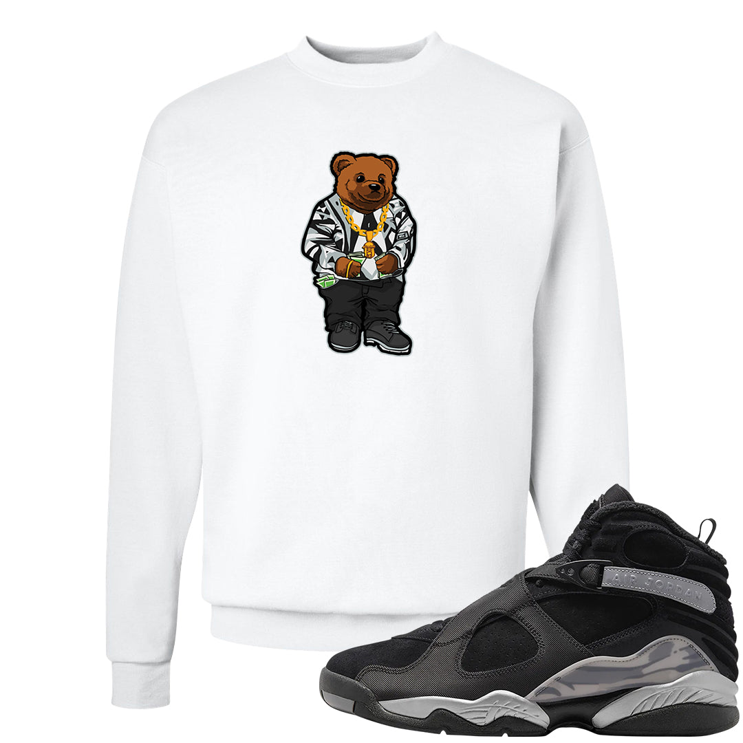 GunSmoke 8s Crewneck Sweatshirt | Sweater Bear, White