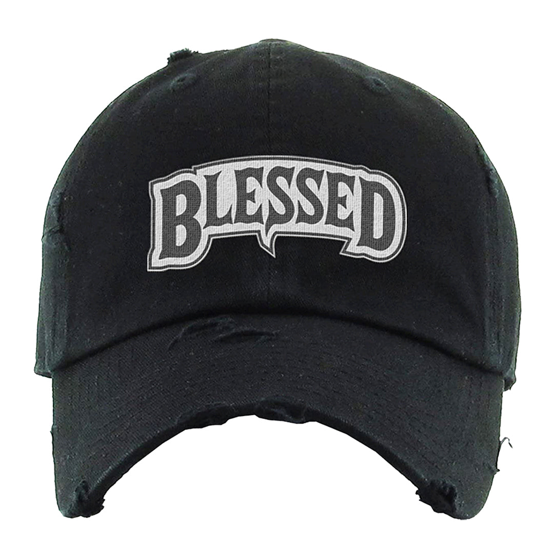 GunSmoke 8s Distressed Dad Hat | Blessed Arch, Black