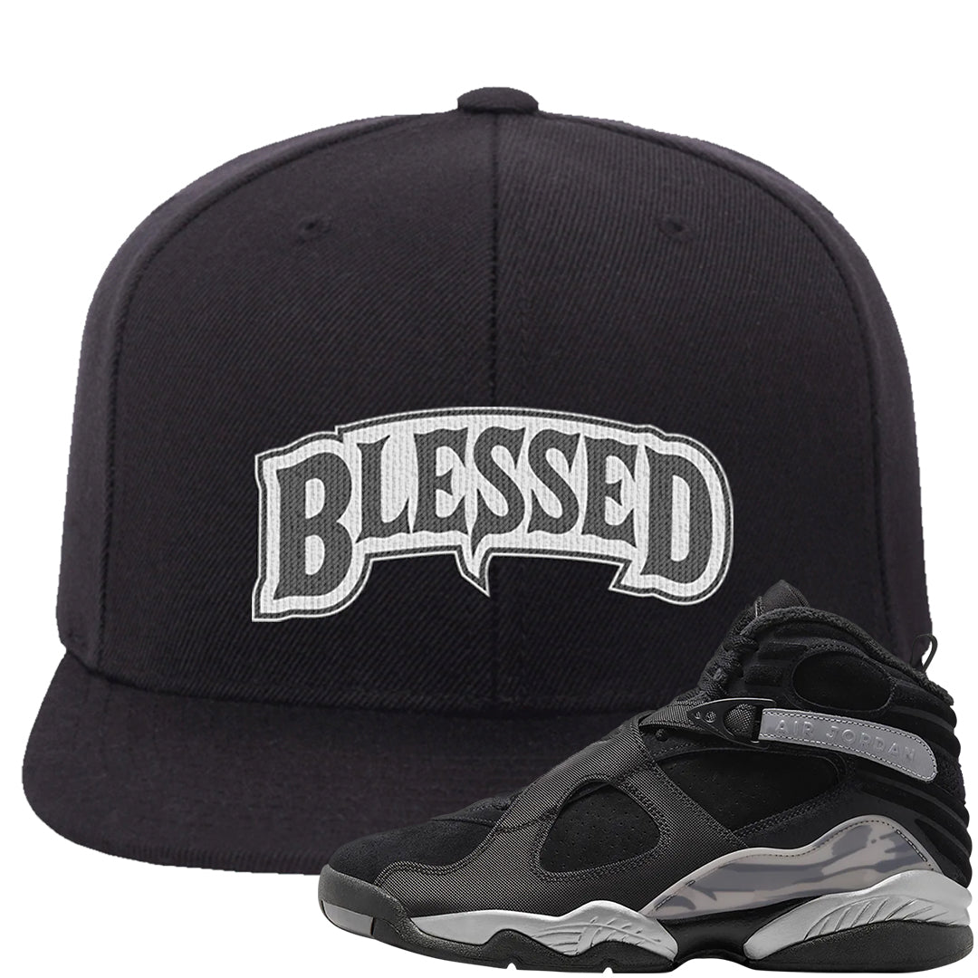 GunSmoke 8s Snapback Hat | Blessed Arch, Black