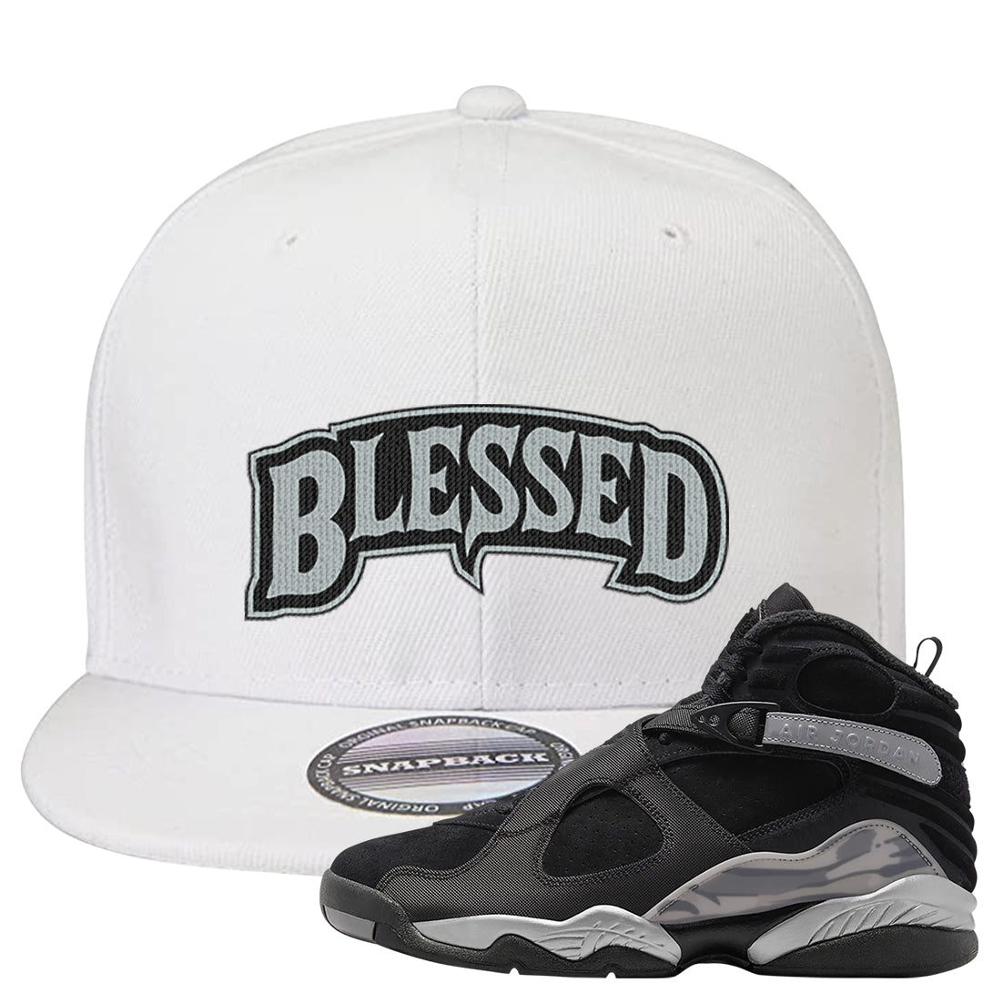 GunSmoke 8s Snapback Hat | Blessed Arch, White
