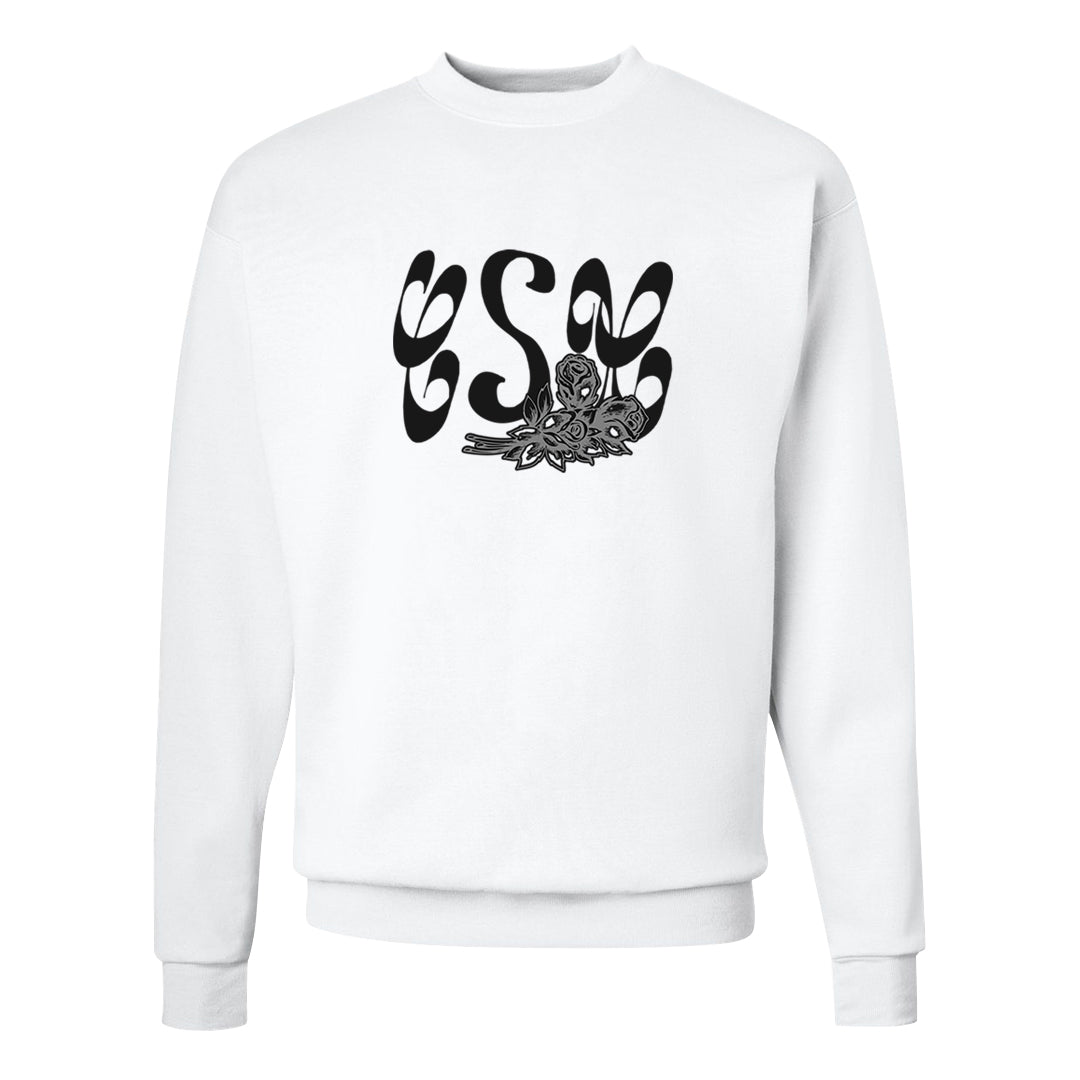 GunSmoke 8s Crewneck Sweatshirt | Certified Sneakerhead, White