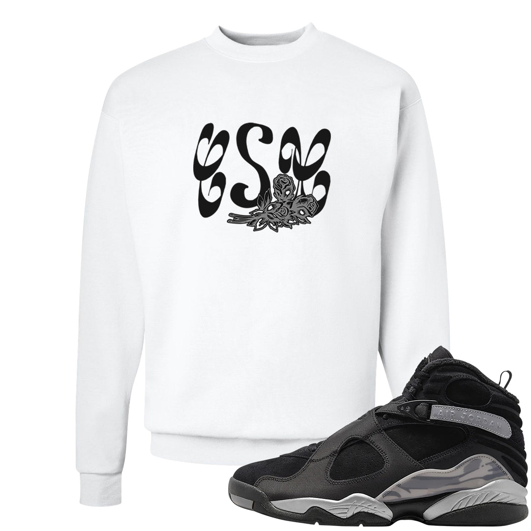 GunSmoke 8s Crewneck Sweatshirt | Certified Sneakerhead, White