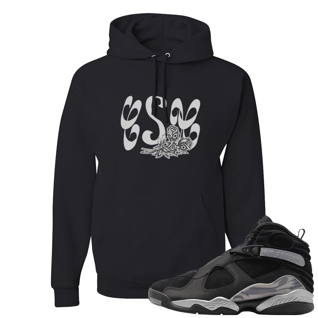 GunSmoke 8s Hoodie | Certified Sneakerhead, Black