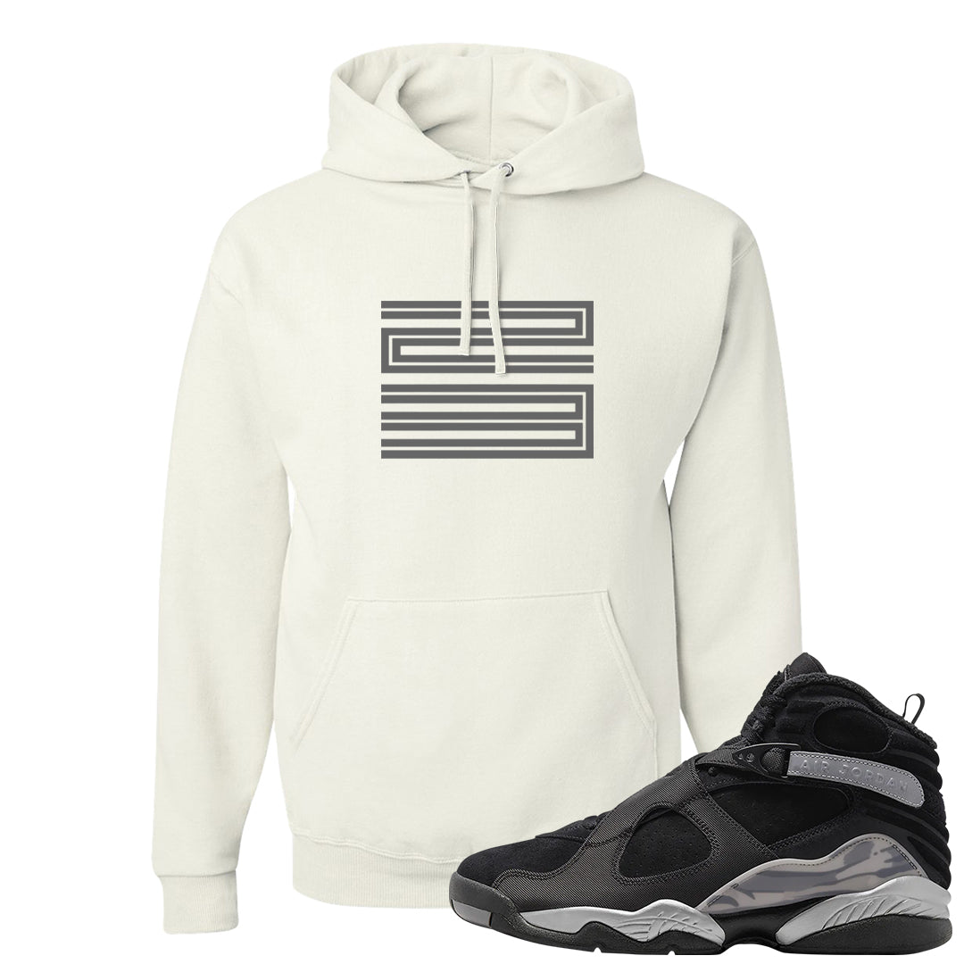 GunSmoke 8s Hoodie | Double Line 23, White