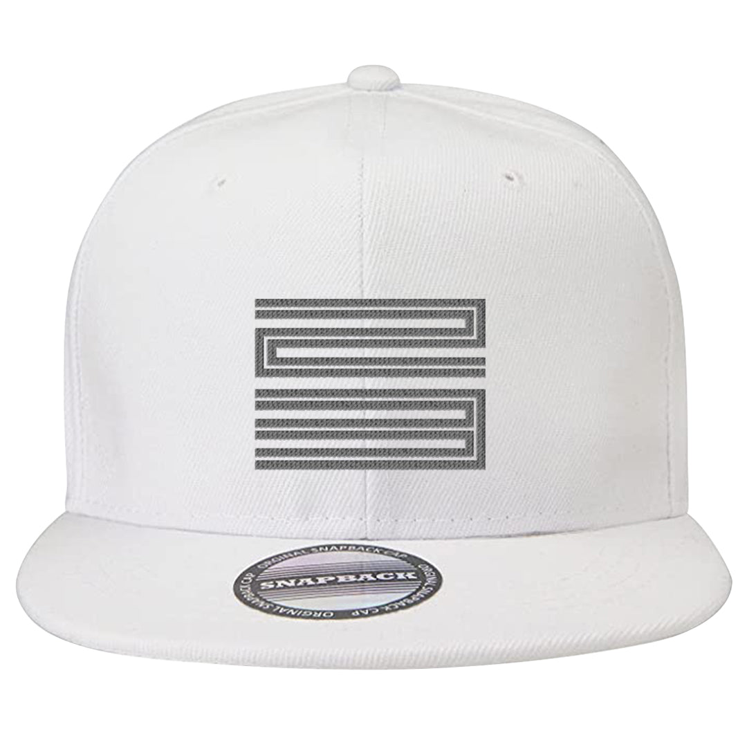 GunSmoke 8s Snapback Hat | Double Line 23, White
