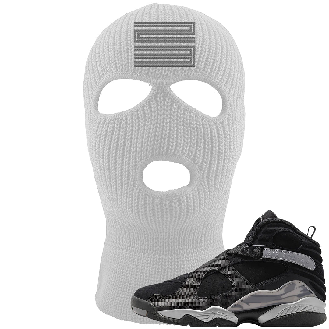 GunSmoke 8s Ski Mask | Double Line 23, White