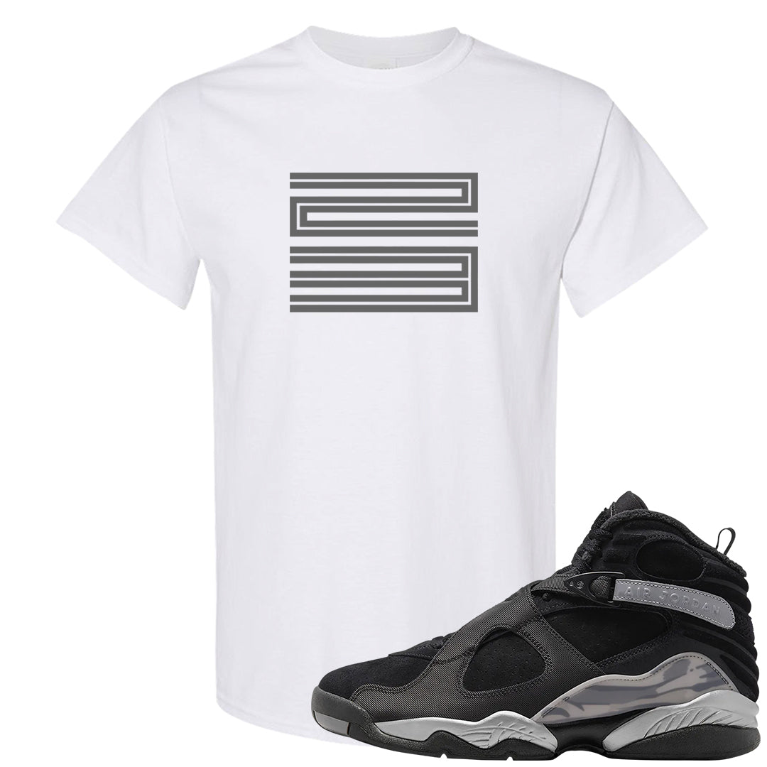 GunSmoke 8s T Shirt | Double Line 23, White