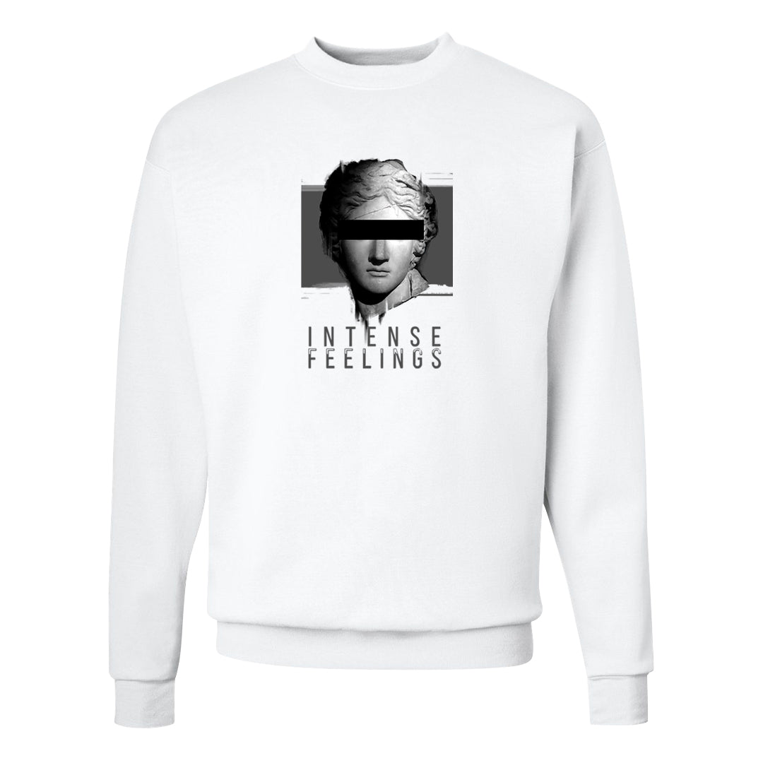 GunSmoke 8s Crewneck Sweatshirt | Intense Feelings, White
