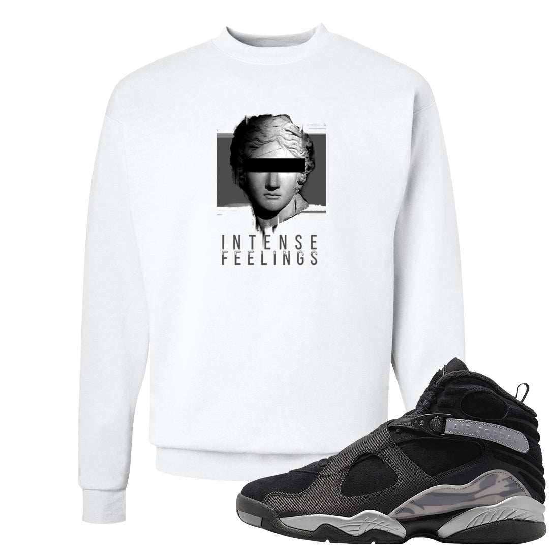 GunSmoke 8s Crewneck Sweatshirt | Intense Feelings, White