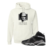 GunSmoke 8s Hoodie | Intense Feelings, White