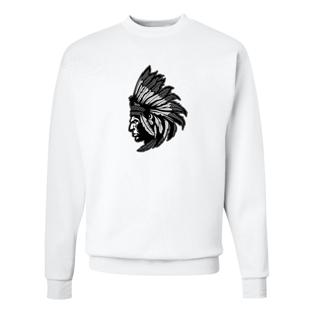 GunSmoke 8s Crewneck Sweatshirt | Indian Chief, White