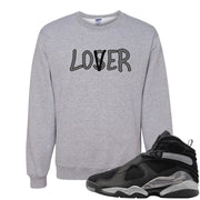 GunSmoke 8s Crewneck Sweatshirt | Lover, Ash