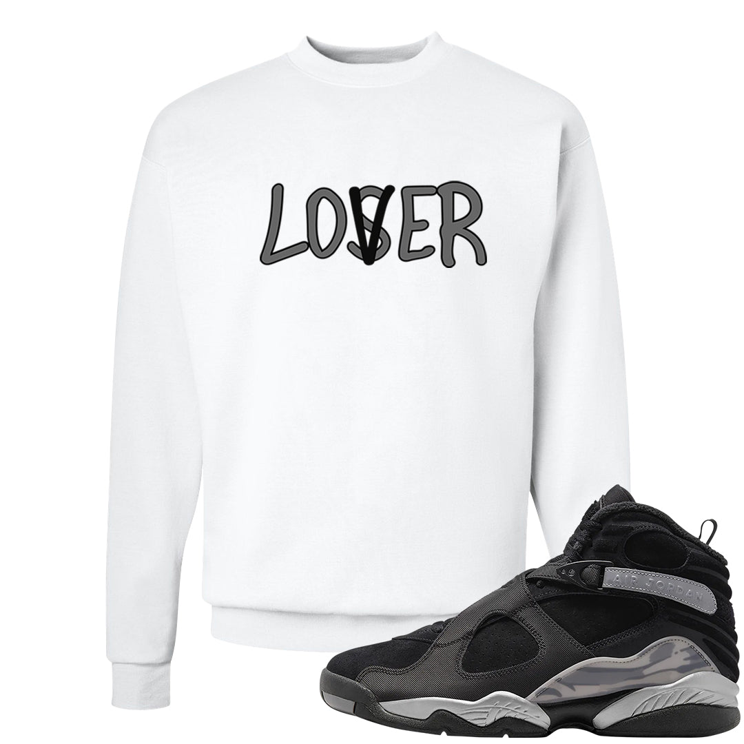 GunSmoke 8s Crewneck Sweatshirt | Lover, White