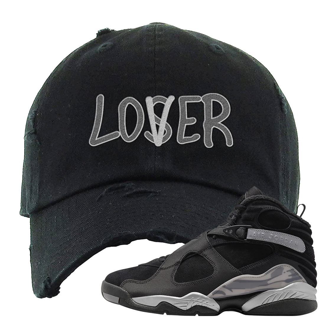 GunSmoke 8s Distressed Dad Hat | Lover, Black