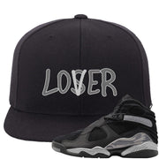 GunSmoke 8s Snapback Hat | Lover, Black