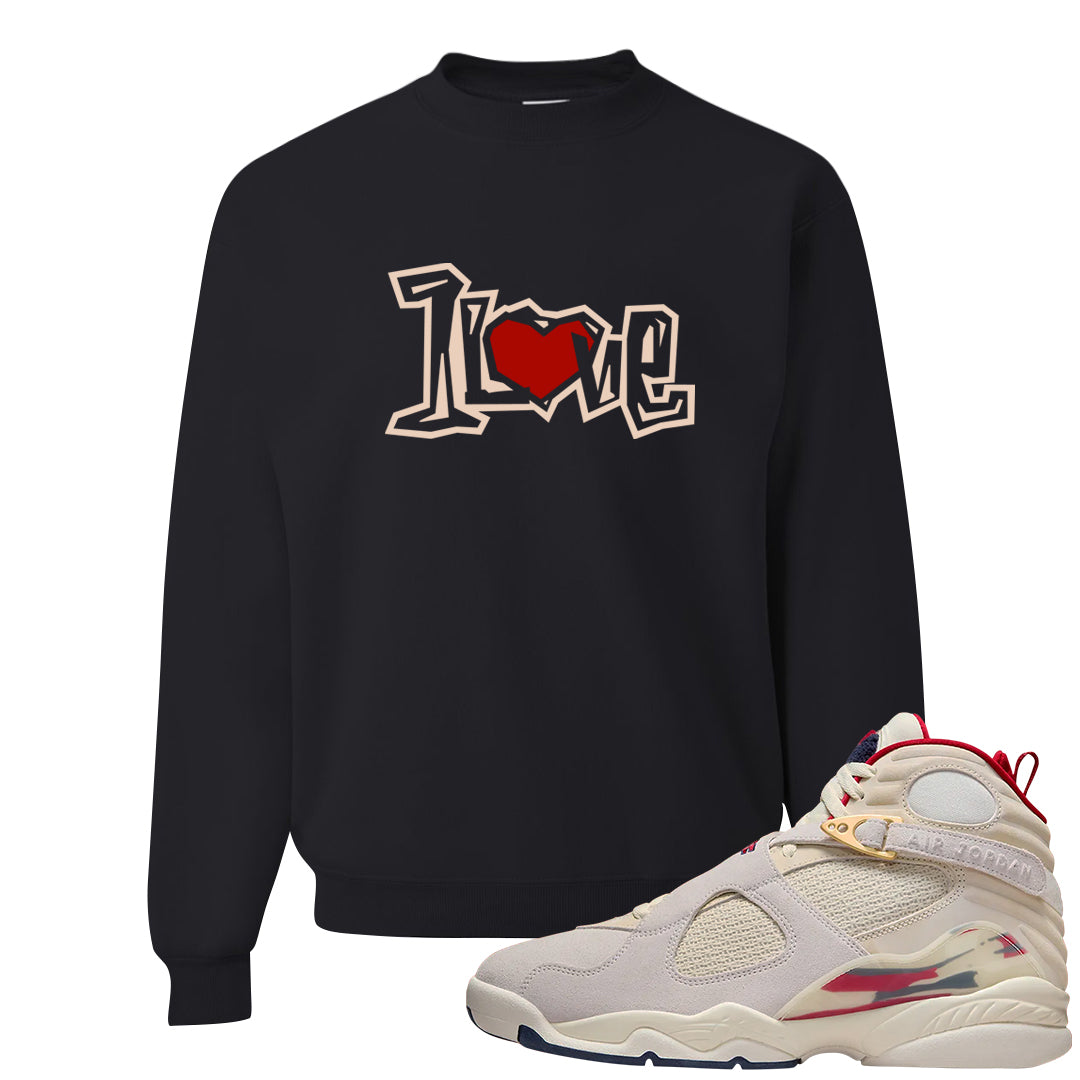 Mi Casa Es Su Casa 8s Crewneck Sweatshirt | 1 Love, Black