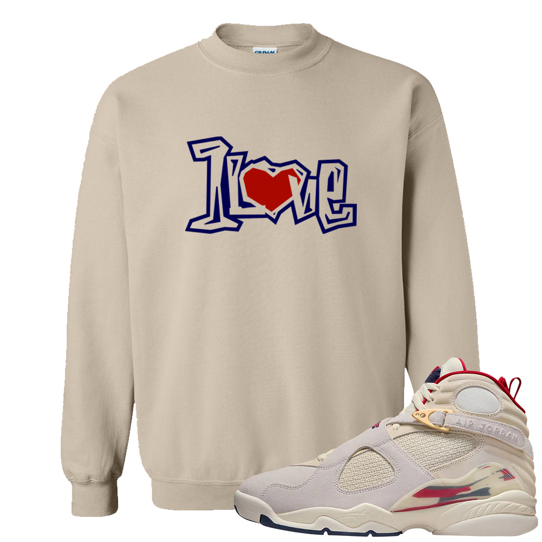 Mi Casa Es Su Casa 8s Crewneck Sweatshirt | 1 Love, Sand