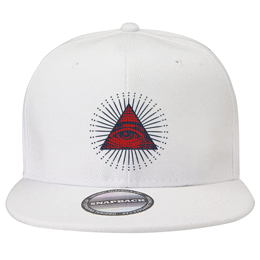 Mi Casa Es Su Casa 8s Snapback Hat | All Seeing Eye, White