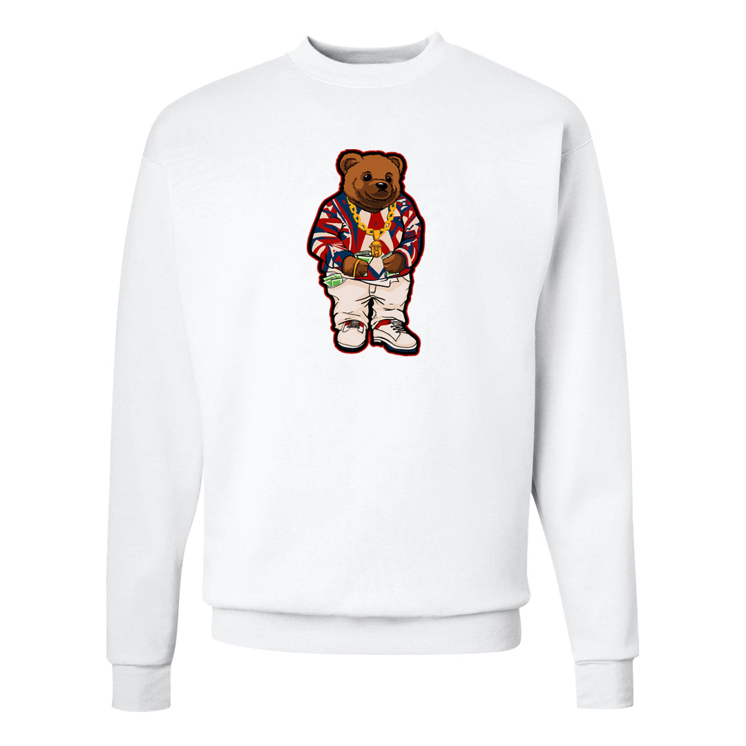 Mi Casa Es Su Casa 8s Crewneck Sweatshirt | Sweater Bear, White