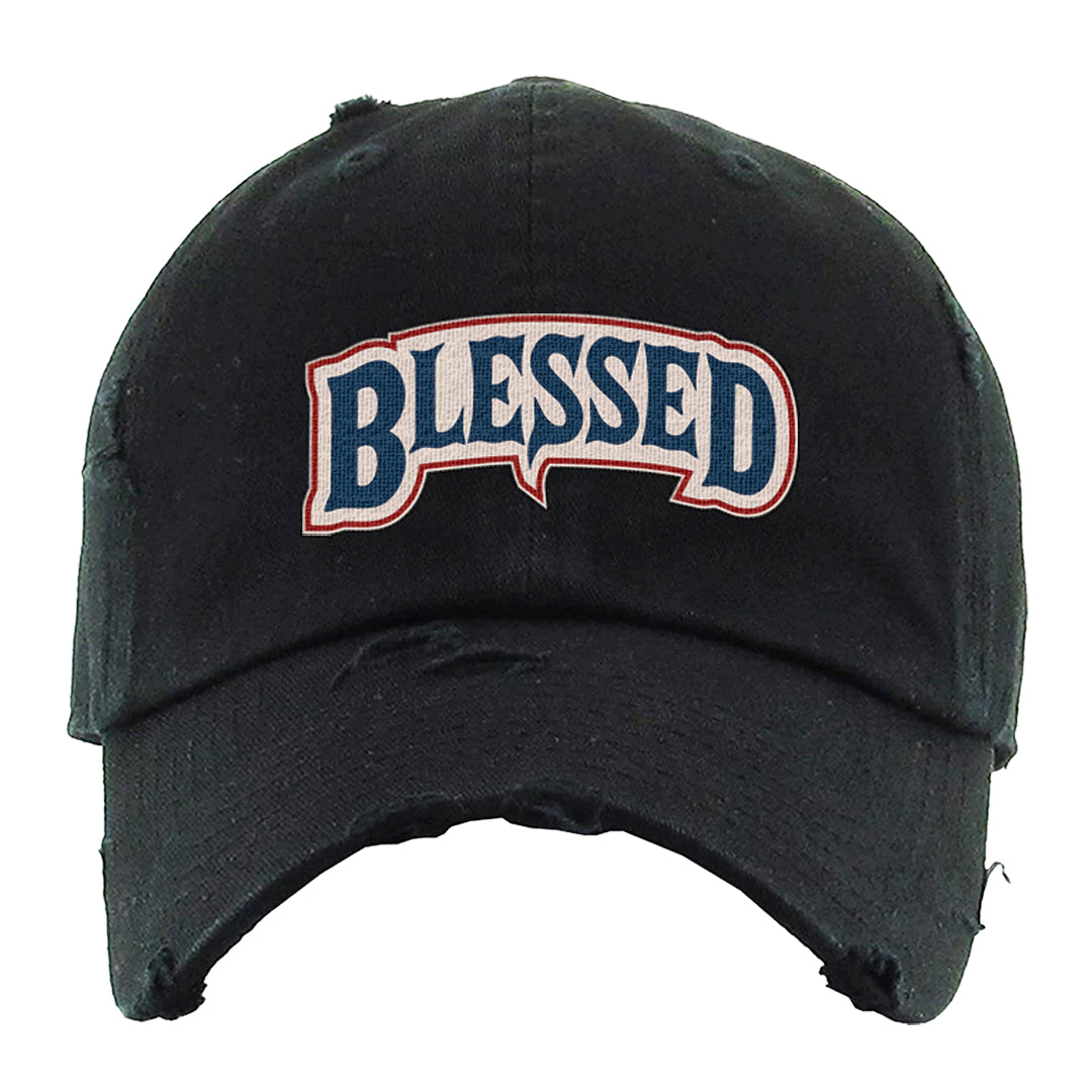 Mi Casa Es Su Casa 8s Distressed Dad Hat | Blessed Arch, Black