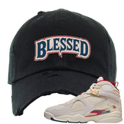 Mi Casa Es Su Casa 8s Distressed Dad Hat | Blessed Arch, Black