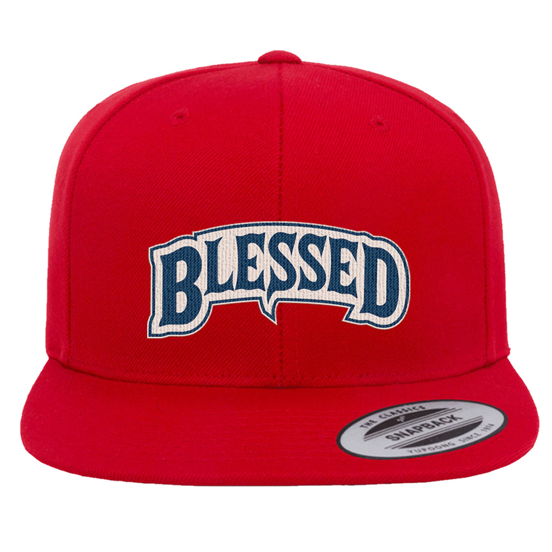 Mi Casa Es Su Casa 8s Snapback Hat | Blessed Arch, Red