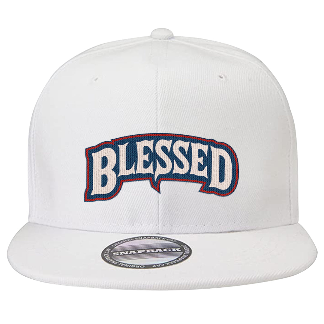 Mi Casa Es Su Casa 8s Snapback Hat | Blessed Arch, White