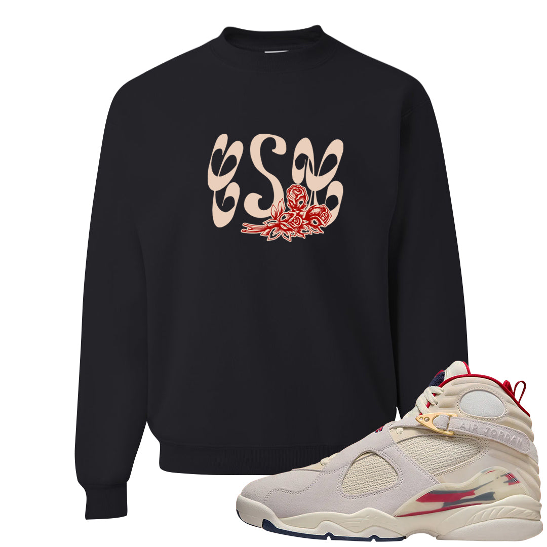Mi Casa Es Su Casa 8s Crewneck Sweatshirt | Certified Sneakerhead, Black