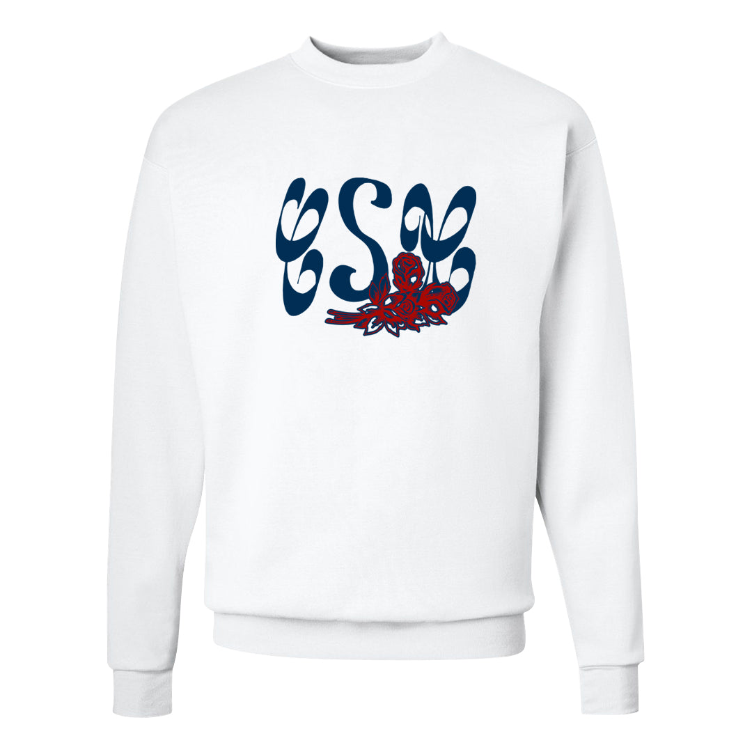 Mi Casa Es Su Casa 8s Crewneck Sweatshirt | Certified Sneakerhead, White