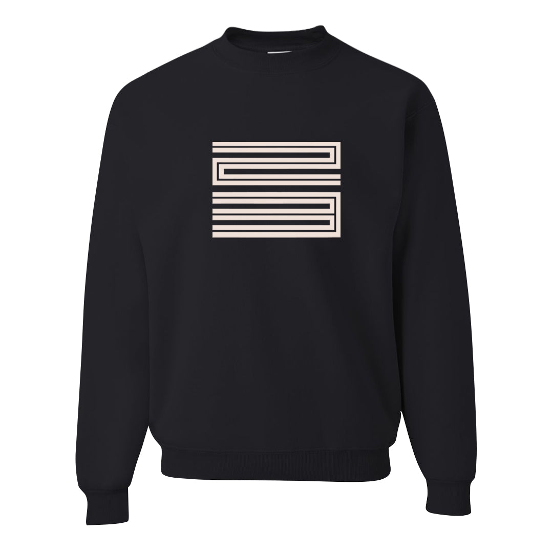 Mi Casa Es Su Casa 8s Crewneck Sweatshirt | Double Line 23, Black