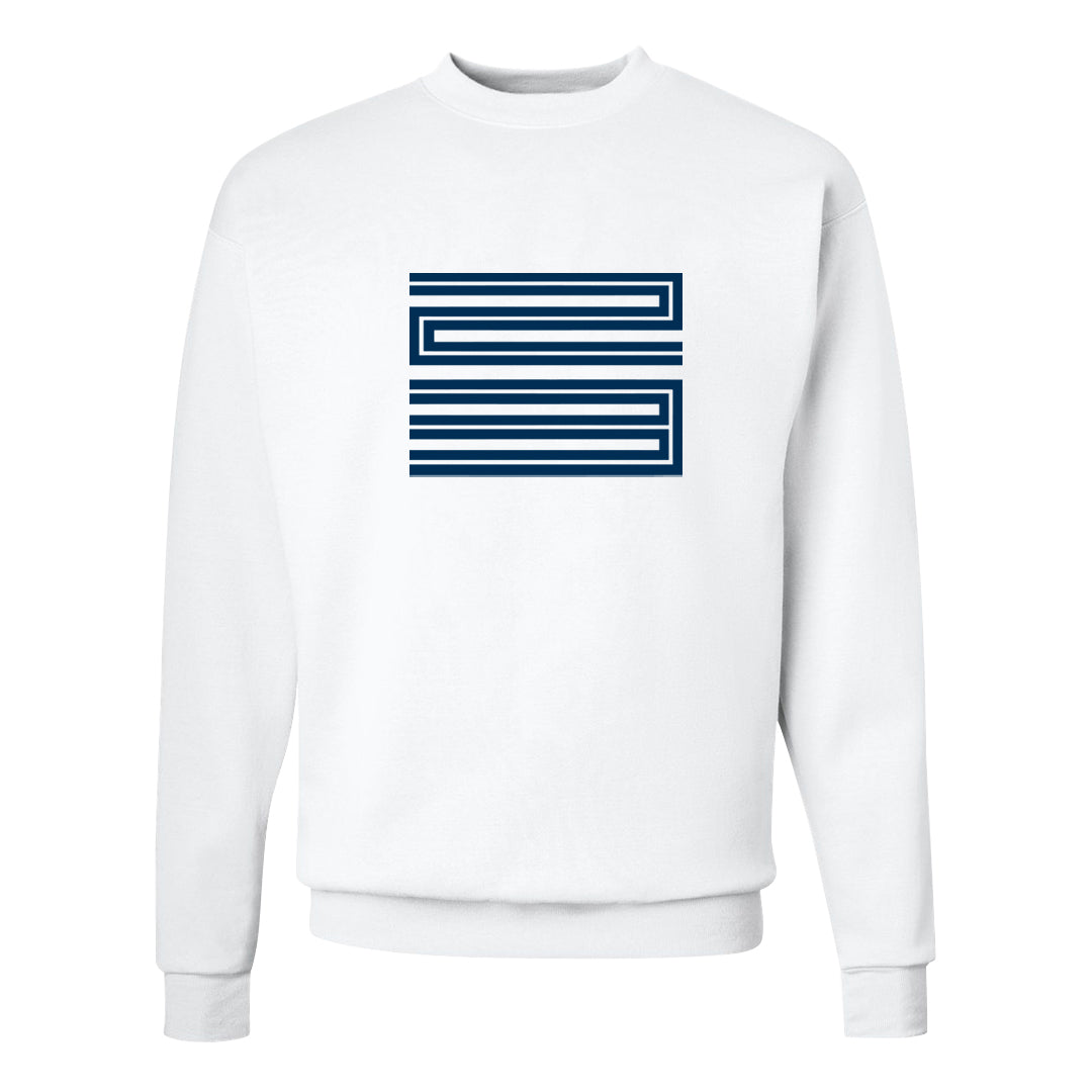 Mi Casa Es Su Casa 8s Crewneck Sweatshirt | Double Line 23, White