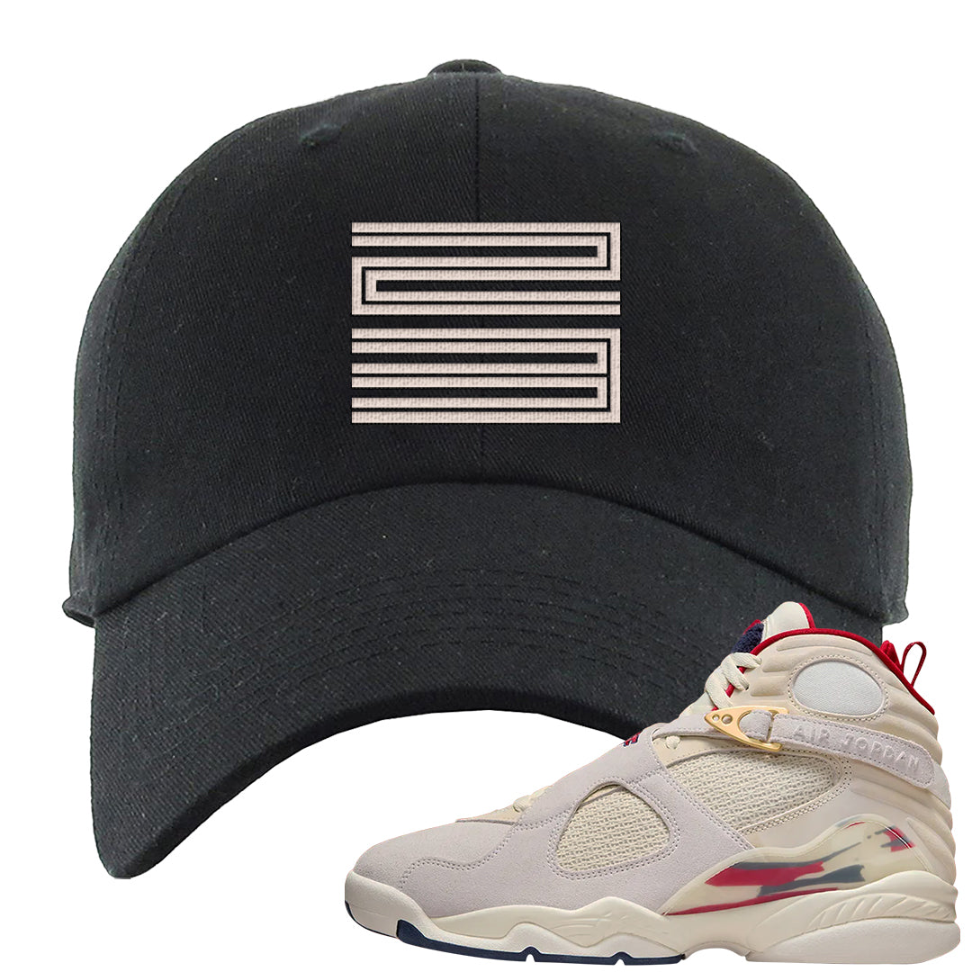 Mi Casa Es Su Casa 8s Dad Hat | Double Line 23, Black