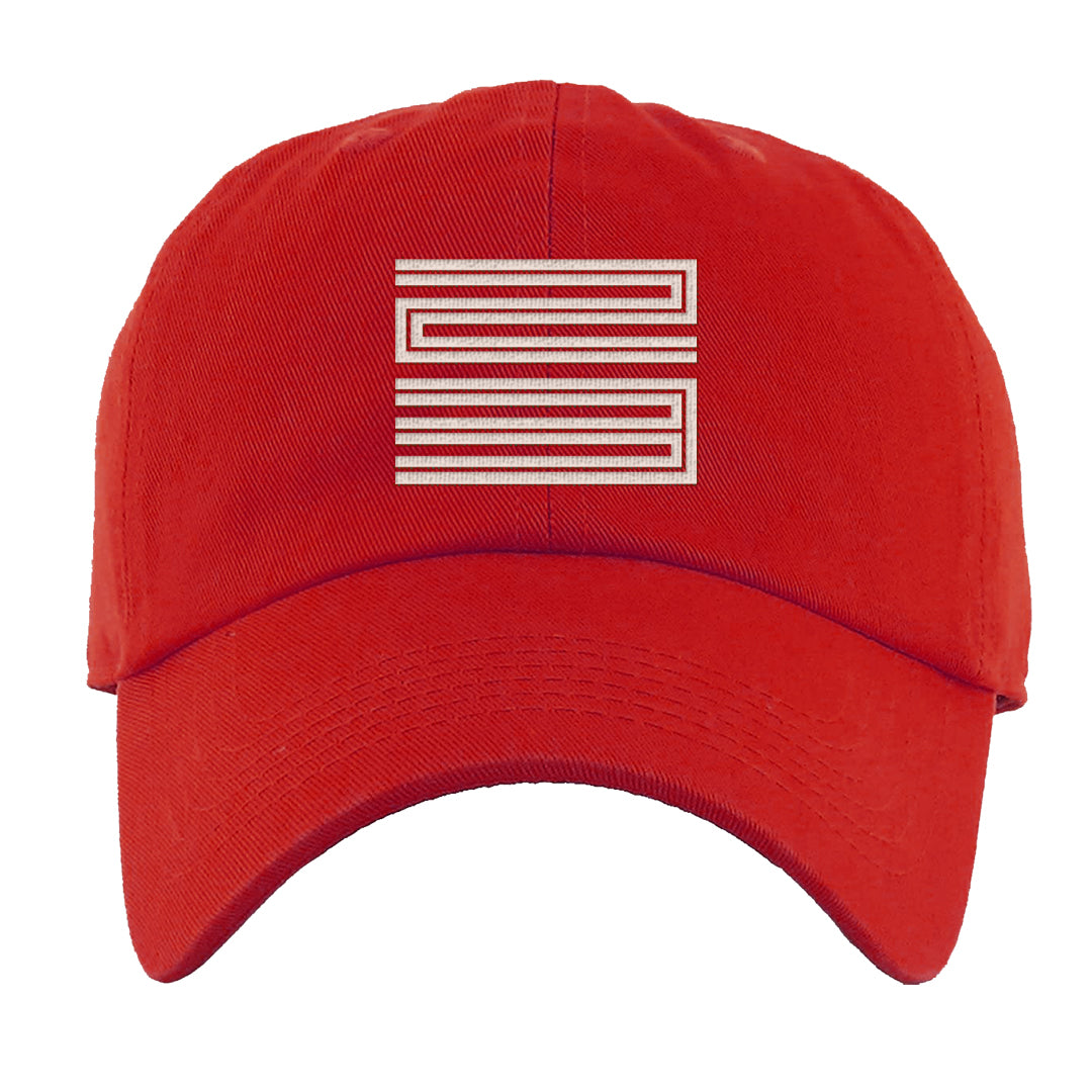 Mi Casa Es Su Casa 8s Dad Hat | Double Line 23, Red