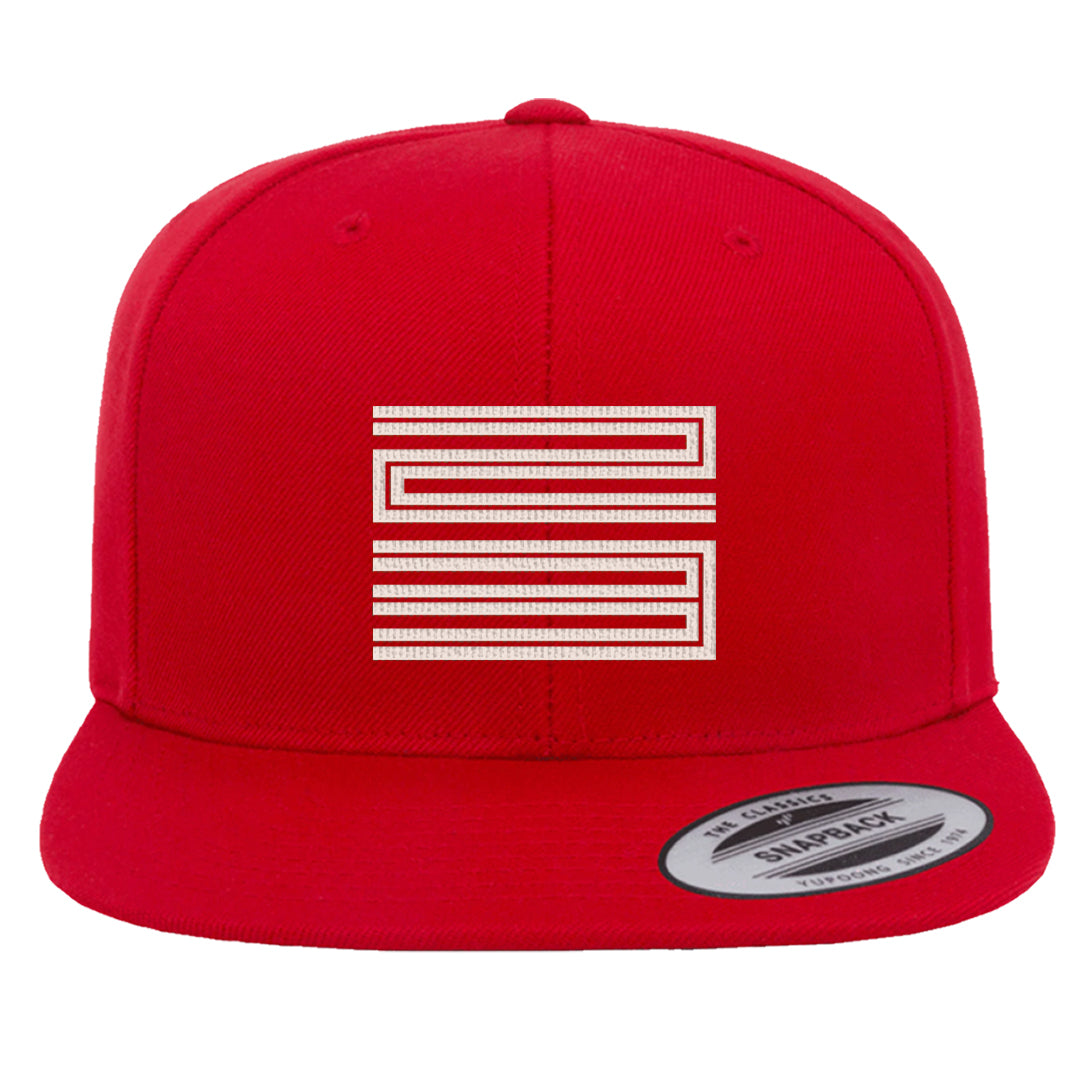 Mi Casa Es Su Casa 8s Snapback Hat | Double Line 23, Red